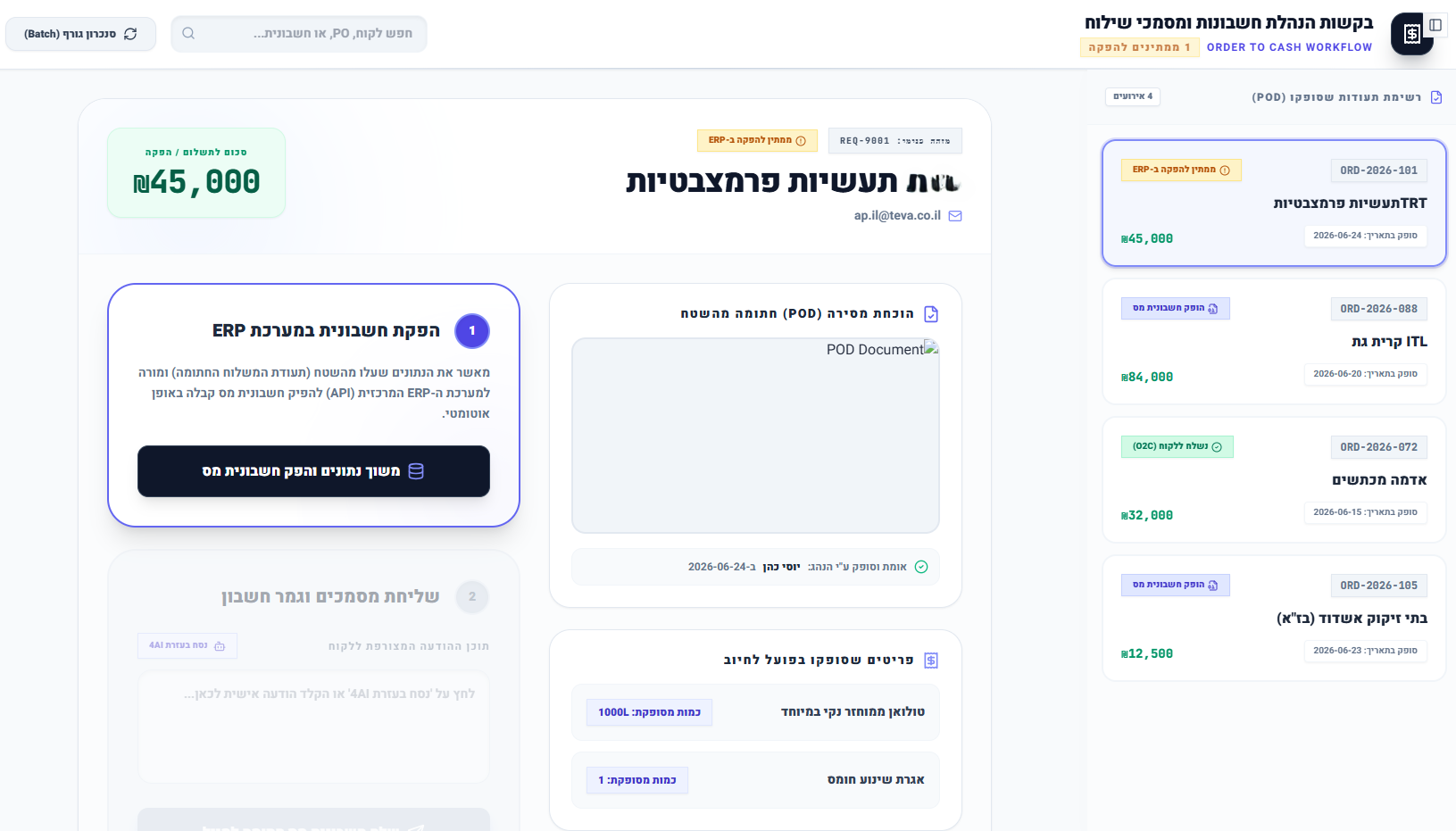 Order to Cash Workflow